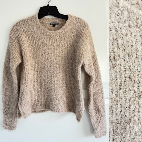 James Perse Light Tan alpaca blend Crew Neck Sweater Size 1 - 41919 - Picture 1 of 9